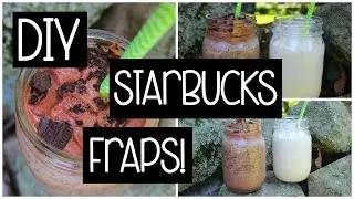 DIY STARBUCKS FRAPPUCCINOS!
