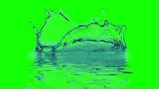 NO COPYRIGHT Green Screen - 14 WATER SPLASHES