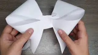Как сделать бант из бумаги 🎀