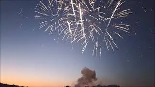 салют в День молодёжи 25 июня 2022 года в г. Новокуйбышевск Самарской области