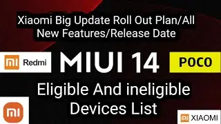 Miui 14 Roll Out Plan And Eligible Devices List | New Android 13 Features Detail