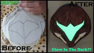 Hand Carving the Samus Helmet from Metroid Dread