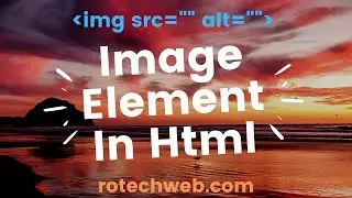 How to add Image Element/Tags in Html