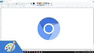 How to draw CHROMIUM logo using MS Paint