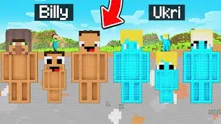 Ukri Familie REICH vs Billy Familie ARM Unterirdische Basis in Minecraft!