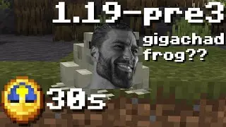 Minecraft 1.19-pre3 in 30 seconds...