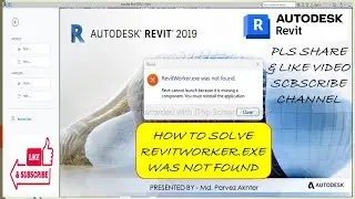 Revit Failed to start !!Revitworker.exe was not found !!how to fix Revitworker.exe!!Autodesk Revit