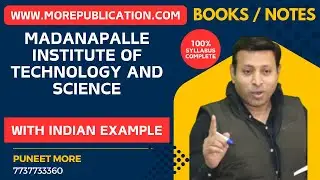 MADANAPALLE INSTITUTE OF TECHNOLOGY AND SCIENCE {MITS} | ACCOUNTS BOOKS | STATISTICS BOOKS
