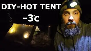 hot tent camping-DIY