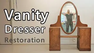RESTORATION - ANTIQUE ART DECO VANITY/DESK