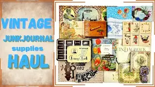 EXTREME  VINTAGE JUNKJOURNAL SUPPLIES THRIFT HAUL What Treasure did I find on Vacation?