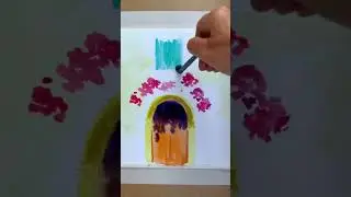 Как нарисовать дом акварелью