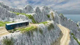 Bus vs Descent Road  – BeamNG.Drive