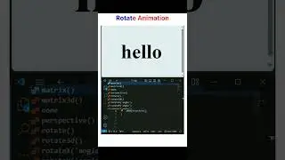 Rotate animation, css animation, rotate property css