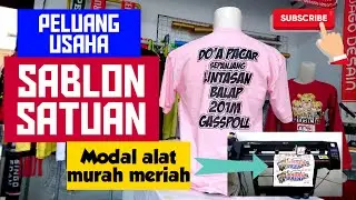PELUANG USAHA SABLON kaos jaket topi tote bag yang menguntungkan