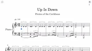 Up Is Down (From Pirates of the Caribbean) Sheet Music