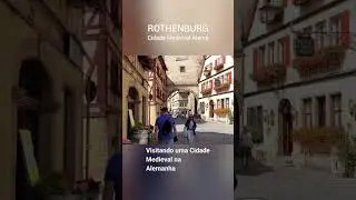 Visitando uma cidade medieval na Alemanha