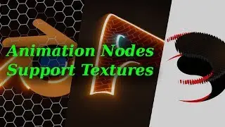 Animation nodes support TEXTURE with new Texture Input Node in Blender 2.8 / Breakdown