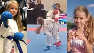 Cute but dangerous - Karate girl fighting Highlights 🥋