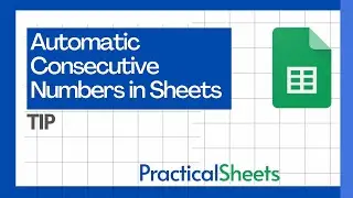 Automatic number sequence with formula SEQUENCE in Google Sheets