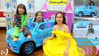 Children's Toy Cars! Disney Frozen Princess Pretend Playtime. Disney Frozen Power Wheels Car