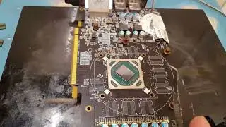 Артефакты  на видеокарте MSI RX 470  Замена  чипов памяти