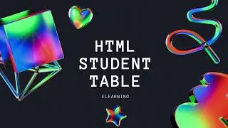 LEARN HTML TABLE OR STUDENT TABLE | HOW TO CREATE HTML STUDENT TABLE | HTML TABLE ASSIGNMENT |TABLE