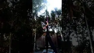 Silk Routine Cupid Salto into Falling Angel- &  how I use Young Living oils to help support muscles!
