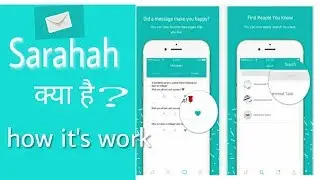 [हिन्दी]Sarahah App full details || How to create Sarahah account || Install Sarahah App latest 2017