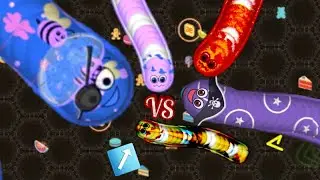 Wormate.io Immortal Smallest Worm Killing Giant Worm Wormateio Epic Best Gameplay!