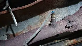 How to replace the down stream 02 sensor on a 2003 Mitsubishi outlander fwd