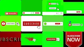 Subscribe Button Green screen || Download link in  distribution box 👇👇 || free to use