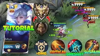 GLOBAL MIYA BEST HIGH DAMAGE BUILD & GUIDE TO RANK UP FASTER!!( 100% BROKEEEEEN)😯 - Mobile Legends