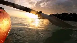 Solo kayaking beautiful sunset // Hin Kong, Koh Phangan, Thailand
