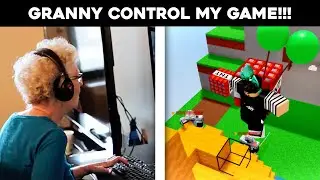 I Let My GRANNY Control My Game.. (ROBLOX BEDWARS)