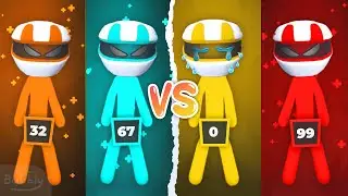 Team To Collect 100 Points Wins... NOTHING - Stickman Party MINIGAMES