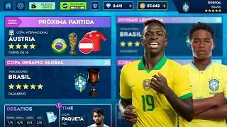DLS | Modo Carreira Seleção Brasileira #38 ( Oitavas de Final da Copa do Mundo )