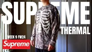 Supreme Week 9 FW24 Camo Bones Thermal Review In-Store Vlog