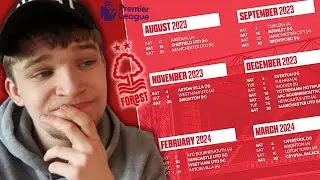 REACTING TO NOTTINGHAM FOREST'S PREMIER LEAGUE FIXTURES 2023/24