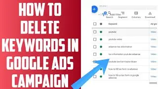 How To Delete / Remove Keywords From Google Ads Campaign | Google Ads Keywords