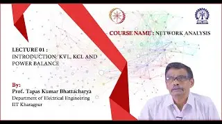 Lecture 01: Introduction: KVL, KCL and Power Balance