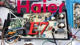 Haier Dc inverter ac E7 error code outdoor pcb Dc inverter ac pcb training institute BabarElectronic