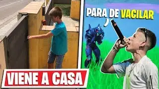 A KID comes to my HOUSE for making me impersonate THUNDER in Fortnite...