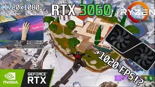 🚀 RTX 3060 + Ryzen 5 5600X 🚀 1720x1080 · LOW Meshes · FORTNITE Competitive Settings
