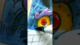 Drawing Luffy Gear 5 from One Piece 💙 #onepiece #art #shorts