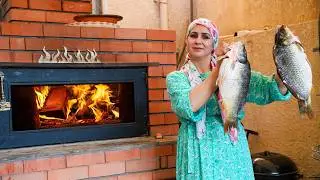 كيف تشوي السمك في فرن الحطب لتحصل على طعم لا يُقاوم! 🔥🐟