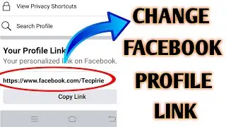 How to change facebook profile link 2021