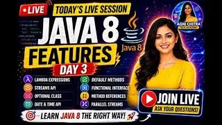 🔴 Java 8 Features Explained in Depth | Day 3 Live Session | Streams, Lambda & More