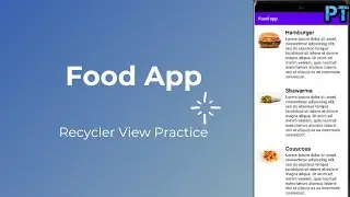 Food App, Practicing Recycler View With OnClick Listener