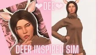 🦌Dee🦌 Deer Inspired Sim// Speed CAS The Sims 4